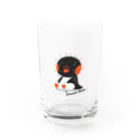 くりん@イラストレーターのサウナーペンギン「SAUNA NOW」 グラス前面