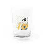 keeeeeep smilingのぴろぴろ笛を吹く女 Water Glass :front