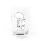 ごまたまきのこのDo Not Eat Water Glass :front