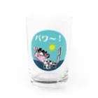 いぬメロンのお店の牛乳大好き （パワ～をありがとう！） Water Glass :front