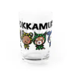 ☆pumpking cat☆のドットほっかむり_集合！ Water Glass :front