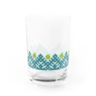 工房 クレーンの【リンゴの森】北欧レトロなこぎんグラス l 王林 Water Glass :front