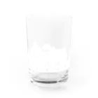 こまち子の白い町の影グラス Water Glass :front