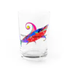 ZORUMEKIA あぞじぃーからの（zorumekia369）の磯村佳美のspace fish宇宙魚 Water Glass :front