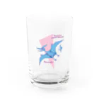 fumimicreativeのプテラノドン　80年代風レトロポップな恐竜 Water Glass :front