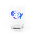 バナナの鬼ごっこのあおむし Water Glass :front