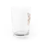 みきぞーん｜保護猫 ミッキー画伯と肉球とおともだちのyuzu Water Glass :left