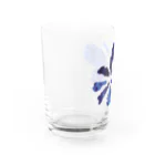un.title.の5th. flower blue Water Glass :left