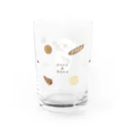 ぽこもこのお店のまるいシロクマはパンが好き♡ Water Glass :left