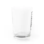 樹カズ・Hime.art SHOPのひらがなロゴ・ブラック Water Glass :left