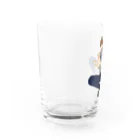 Le Chat Mignonne ル・シャ・ミニョンヌのラテとポテの可愛いイラストがTシャツや小物になりました！ Water Glass :left