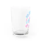 弟子某甲(でしむこ)のネオンびしゃもんさん&とらちゃん(淡色ベース用) Water Glass :left