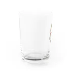 KOBEアニマルレスキューPinkyの保護っ子きゅうたの赤いリボン Water Glass :left