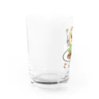 chicodeza by suzuriのとんかつ屋の豚さん Water Glass :left