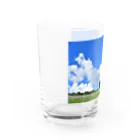 pattedyrの高原の青空 Water Glass :left