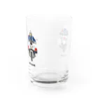 まんもすの走る白バイ　前後 Water Glass :left