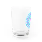 ひまわりの雪の華⑤アクアブルー Water Glass :left