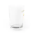 kiki25のcoffee time(コーヒー白字) Water Glass :left