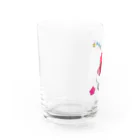 386のポップなタコ（クリア） Water Glass :left