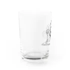 猫の浮世絵・草紙の講談する猫 Water Glass :left