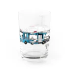 母アパレルの警察車両並べました Water Glass :left