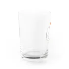 まるのねこみせのぽっちゃりしろさん　こうばこけーき Water Glass :left