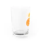 こめつぶ店の多分オレンジ Water Glass :left