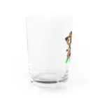 Ponpokoshop_kukuのたぬきのたぬラクン君 Water Glass :left