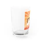 Kotetsu diary(SUZURI店)のシェルティ×富士山(赤) Water Glass :left