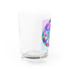 💖宇宙整体♪🌈♪こころからだチャンネル♪💖の母性回帰曼荼羅　彩りの花園へsee-through version Water Glass :left