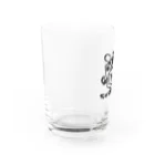 ちゅらデータのちゅら太郎（黒ロゴ） Water Glass :left