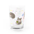 ふんわり本舗のすこやか（黒柴グラス） Water Glass :left