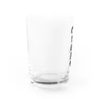 文字でもじもじ 文字Ｔシャツのビール専用 Water Glass :left