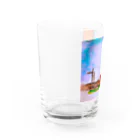 鳥取カランコロンの夕暮れと女の子 Water Glass :left