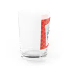 開運ことはのえびす顔かよちゃん(赤) Water Glass :left