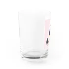 keeeeeep smilingの働く気のない猫ジジ　Jiji’s delivery service Water Glass :left