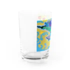 アート工房　甘月蝕(kanngesshoku)『TAaKA』のストアのMary's  tweets『ワーイ、海水浴って最高!!』 Water Glass :left