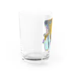 アート工房　甘月蝕(kanngesshoku)『TAaKA』のストアのMary's  tweets 『ねえ、もうこのオモチャ飽きたんだけど‼️』 Water Glass :left