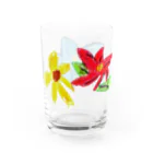 竜生九子博物館ミュージアムショップのFLOWER MA Water Glass :left