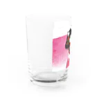 加藤 光雲のRose-design（扇子開きVer.） Water Glass :left