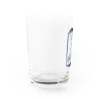 cosmicatiromのアレで大体会話できる ネイビー Water Glass :left