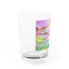 夏休みの山の絵 Water Glass :left