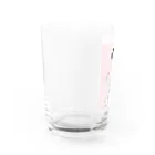 keeeeeep smilingの猫とチュッパチャプスと私 Water Glass :left