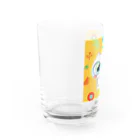 おやこのクロッキーのしろねこしろちゃん Water Glass :left