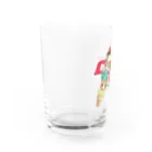 みきぞーん｜保護猫 ミッキー画伯と肉球とおともだちのrui & ram & ta-chan ice Water Glass :left