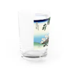 寿めでたや(ukiyoe)の葛飾北斎_冨嶽三十六景　甲州三嶌越 Water Glass :left