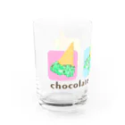 greenshibadog factoryのチョコミンタイガー×3 Water Glass :left