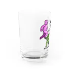 生物＝ケモノのヲ店のぽんこつ堂×生物=ケモノのヲ店 コラボ「ジャンピング ニー パッド」 Water Glass :left