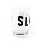 AliviostaのSLICK スリック ロゴ Water Glass :left