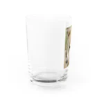 工房斑狼の狼犬ロックフォト Water Glass :left